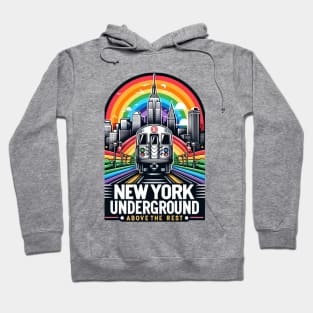 Copy of New York Subway rainbow themed NYC Subway Train Hoodie